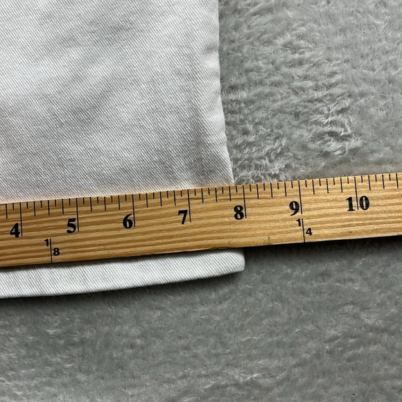 Levis Mid Rise Cropped Jeans Size 8 White Denim Non Distressed - Picture 10 of 10